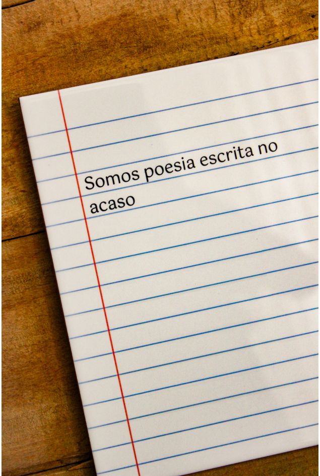 Azulejo Decorativo Somos Poesia Escrita no Acaso Mimo Galeria -2-